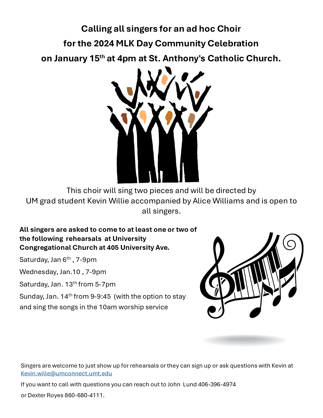 Calling All Singers: MLK Day Choir